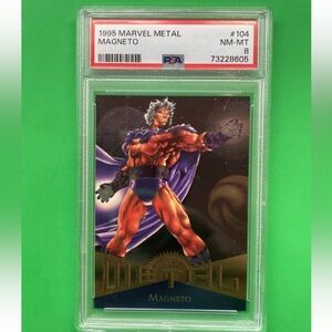 1995 Marvel Metal Magneto #104 PSA 8